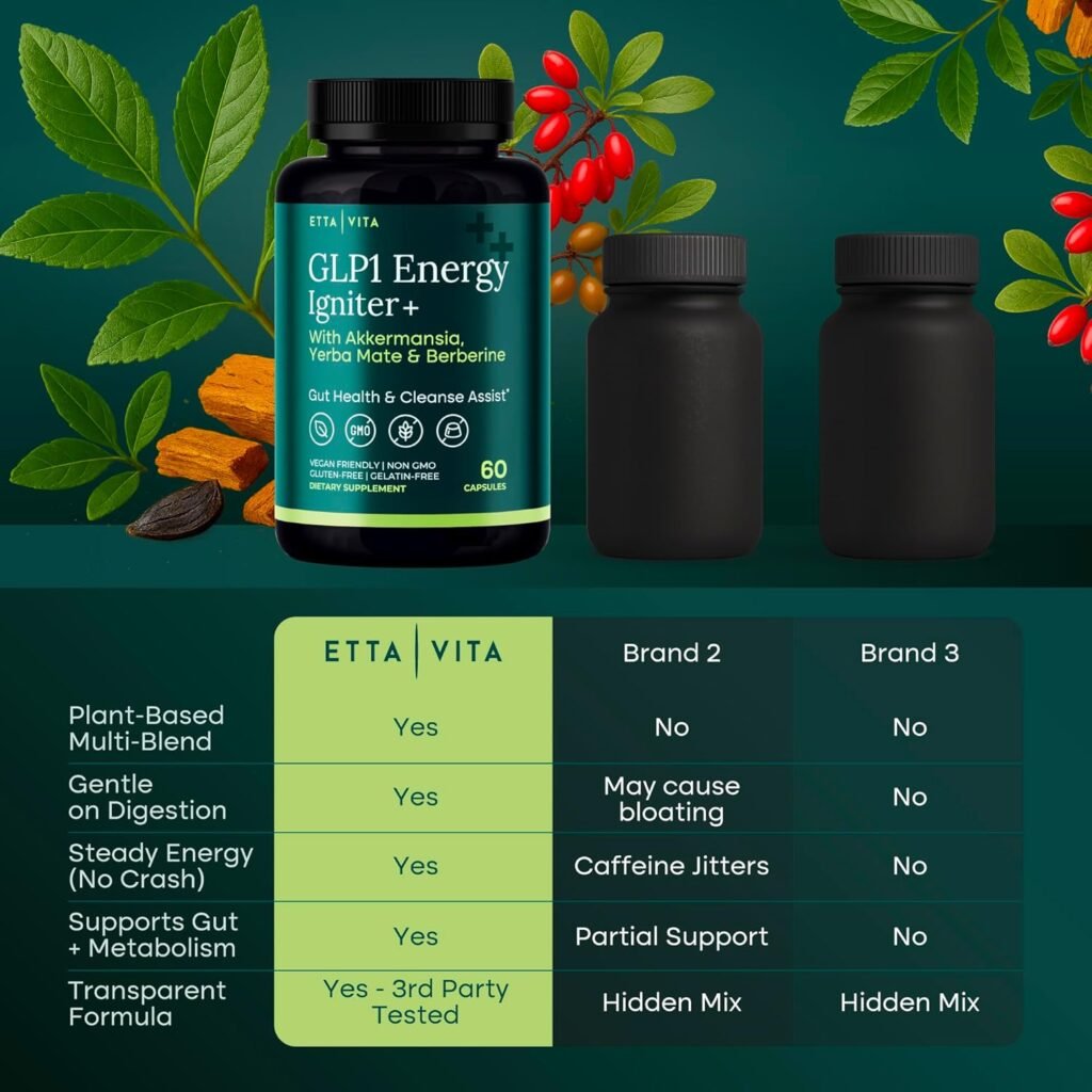 Comparison chart showing Etta Vita benefits versus generic brands