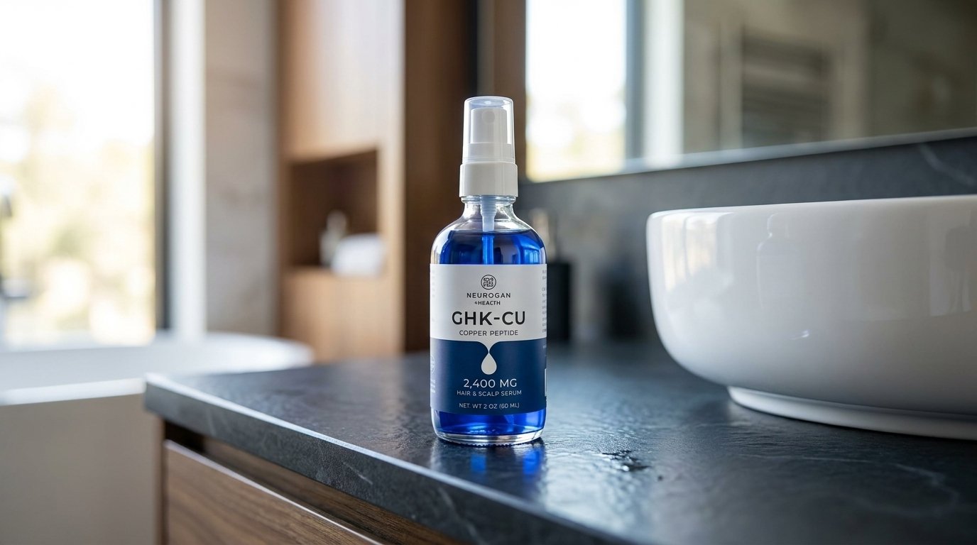 Optimize your hair retention protocol with a clinical 4% GHK-Cu copper peptide serum
